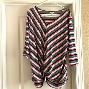Cj Banks 3/4 sleeve light weight blouse